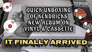 QUICK UNBOXING OF THE NEW KENDRICK LAMAR VINYL AND CASSETTE (RELEASED 7 FEBUARY 2025)