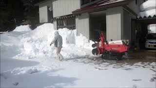 ヤンマー除雪機JL 2211 屋根雪除雪