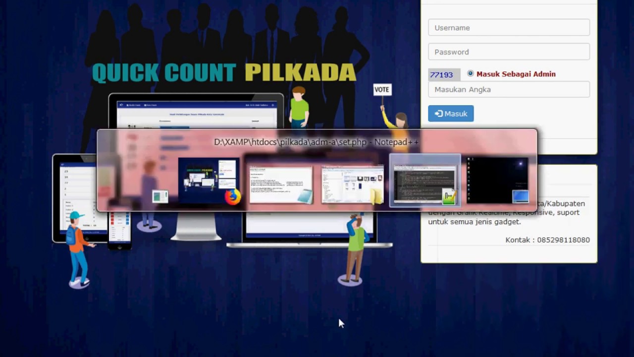 Aplikasi Quick Count Pilkada - Demo 2 Untuk Admin - YouTube