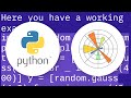 Plot two histograms on single chart with matplotlib