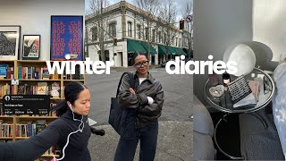 winter diaries: finding routine, book shopping, moving again