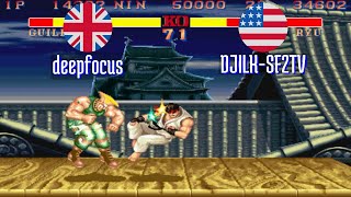 FT5 @sf2ce: deepfocus (GB) vs DJILK-SF2TV (US) [Street Fighter II Champion Edition Fightcade] Aug 20