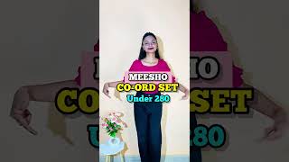 MEESHO co ord set under 280 only💟 #meeshocoordset #meeshohaul #meeshofinds