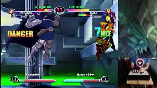 MvC2: Capone - Guile Continuation Combo to Air Throw to Somersault Strike .:11.28.22:.