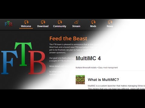 Minecraft Tutorial: Using Feed The Beast Mod Packs With MultiMC - YouTube