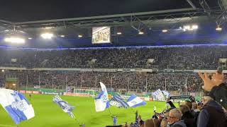 Stimmung MSV Duisburg - Wir sind Zebras weiß blau...