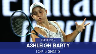 Ashleigh Barty | Top 5 Shots (SF) | Australian Open 2022