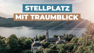 Wohnmobilstellplatz am Lago Maggiore mit Traumausblick - perfekter Zwischenstopp in Ghiffa