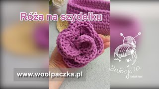 Jak na szydełku zrobić różę ze sznurka bawełnianego