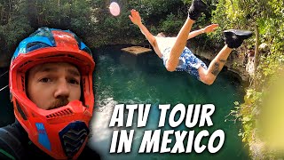 ATV TOUR CANCUN MEXICO + CENOTE DIVES