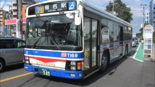 臨港バス 1T169（KL-LV280L1改）走行音　鶴01菊名駅(鶴見駅西口～二本木)