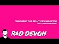 Choosing the right css selector