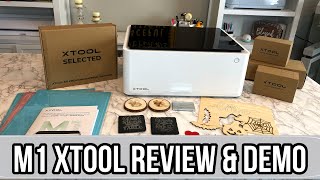 M1 XTool Unboxing, Review & Live Full Demo |Powerful Hybrid Laser Cutter & Engraver