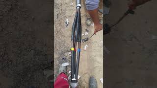 HEAT SHRINK JOINT 300MM XLP CABLE #VIRALVIDEO #SHORTVIDEO #YOUTUBESHORT