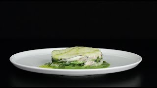 Pasta Garofalo and Niko Romito Recipes: Anchovies, potato and chicory flan, with basil sauce