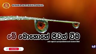 මේ මොහොතේ ජීවත්වීම| SEKHA Sinhala Dhamma Sermons |me mohothe jeevath weema