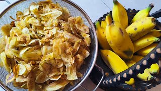 ghar mein ugae banana FIR usse banae banana chips