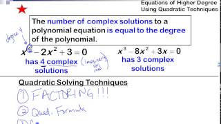 Solving Higher Order Polynomial Equations