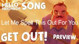 Get Out - DAGames (Hello Neighbor) Song Preview Lyrics