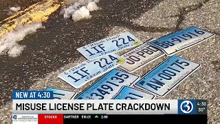 State police cracking down on misuse license plates