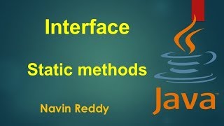 #7.8 Java Tutorial | Static method in Interface