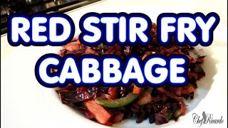 Red Stir Fry Cabbage With Mixed Vegetables | Recipes By Chef Ricardo