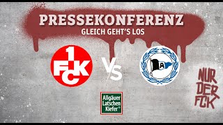 Livestream der Pressekonferenz nach dem Heimspiel gegen den DSC Arminia Bielefeld