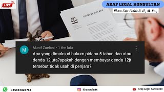 Jika sudah bayar denda apakah tidak di penjara