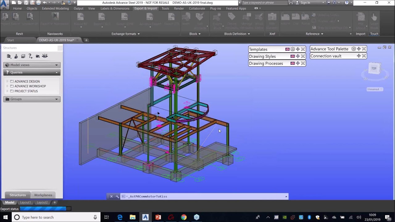 Using Autodesk Advance Steel With Mis Solutions Youtube