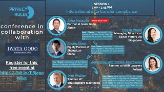 PrivacyRules annual event at Iwata Godo in Japan, session 1: International data transfer compliance