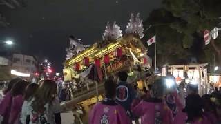 2019.10.23 守口市 高瀬 だんじり 宮前練り 高瀬神社 秋祭り