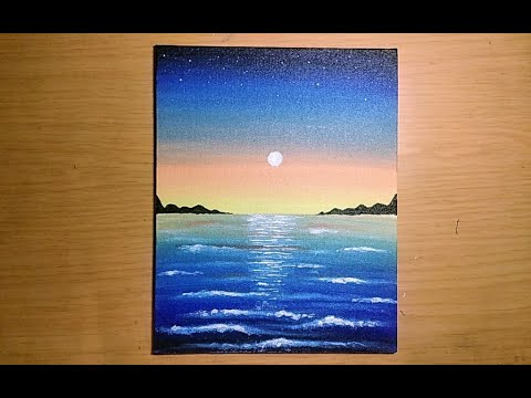 Ocean Sunset Painting Ideas For Beginners Step By Step Infoupdate Org