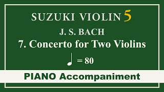 [반주] 스즈키5권 7.바흐-두 대의 바이올린을 위한 협주곡 1악장