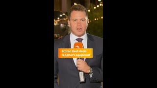 Brazen Thief Steals Reporter's Equipment