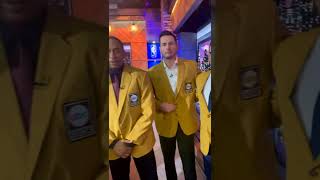 NBA Countdown crew wearing vintage ABC Sports gold blazers 🤩 #shorts