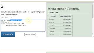 sqlzoo select in select 2