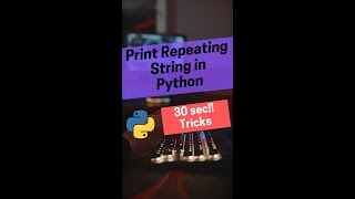 Python Repetition Operator | Repeat a Character/String/Number in Python | #Shorts by OsChannel.com