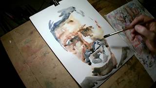 MirceArt – How I paint - episode 21: a watercolor self-portrait