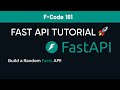 FastAPI Tutorial: Build a Random Facts API in Minutes! 🔥 (Beginner-Friendly) | 2025 | #learnpython