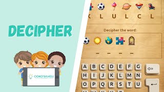 Fun Decoding a Message Game for Kids DECIPHER