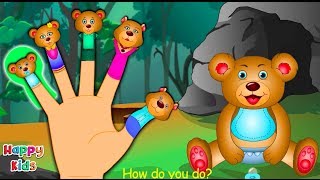 Teddy Bear Finger Family Nursery Rhyme | Cartoon Songs For Children
