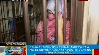 BP: 8 buwang buntis na ginagamit pa raw ang 12-anyos na anak sa pagtutulak ng shabu, arestado