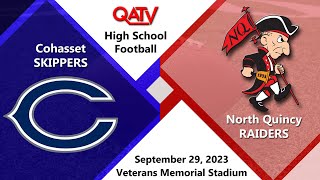 QATV Sports: Cohasset vs North Quincy Football (September 29, 2023)