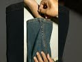 2 how to reduce the size of jeans #videoshort