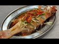 Steamed grouper | 清蒸东星斑 ｜Probably the most expensive fish Ah Pa has ever steamed