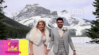 Elisa Vicedo se casó en una bella ceremonia íntima al pie de las montañas en Canadá. | Ventaneando