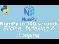 Python NumPy Tutorial for Absolute Beginners - #4 Array Slicing, Indexing & Looping