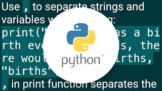 How can I print variable and string on same line in Python?