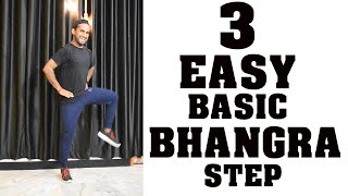 3 Easy and Basic Bhangra Steps | Learn In 55 Sec | #shorts #luckydanceacademy #dancetutorial