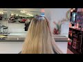 full head highlights with root melt ladylux hair